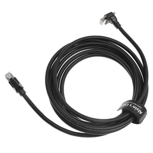 Câble GigE CAT6a à verrouillage à vis vertical pour caméras industrielles d'Alvin