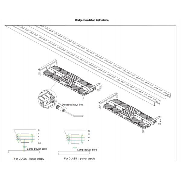 40W-450W 140-150lm/W IP67 водонепроницаемый пылепроницаемый светодиодный свет метро светодиодный подпольный проходный свет