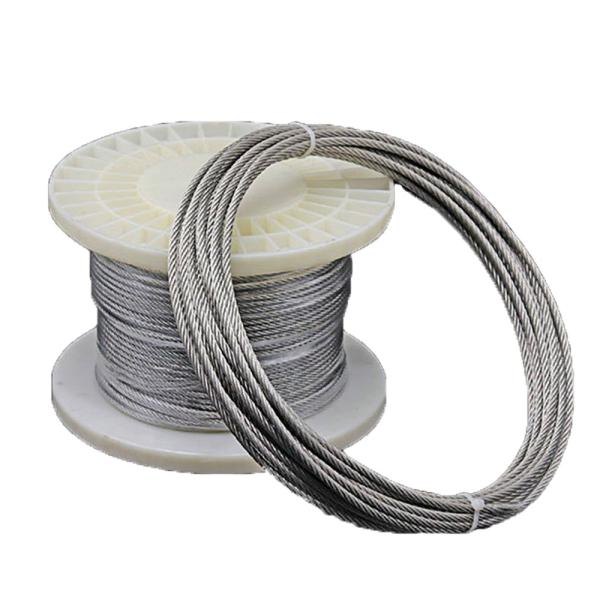 1000FT 316 câble en acier inoxydable 3 16 pouces 7x7 pour les garde-corps de longue durée
