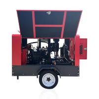 Compressor de ar diesel do parafuso móvel portátil industrial giratório de alta pressão da mineração