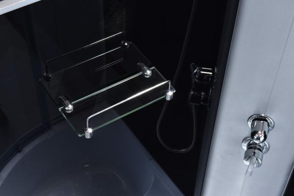 Cerco 39 de Grey Glass Wet Room Shower x39 ' x85”