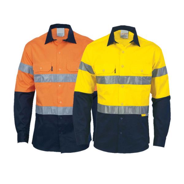 ODM Reflective Safety Shirts Quick Dry Work Construction Reflective Polo Shirts