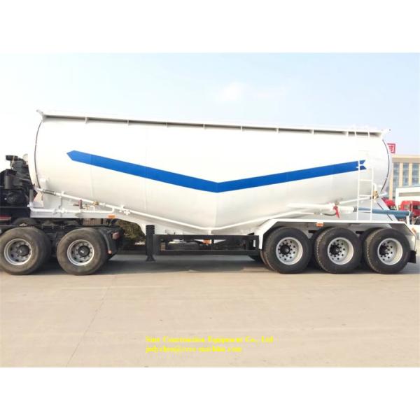 40m3 Bulk Cement Tanker Trailer Powder Tank Semi Trailer With Air Compressor