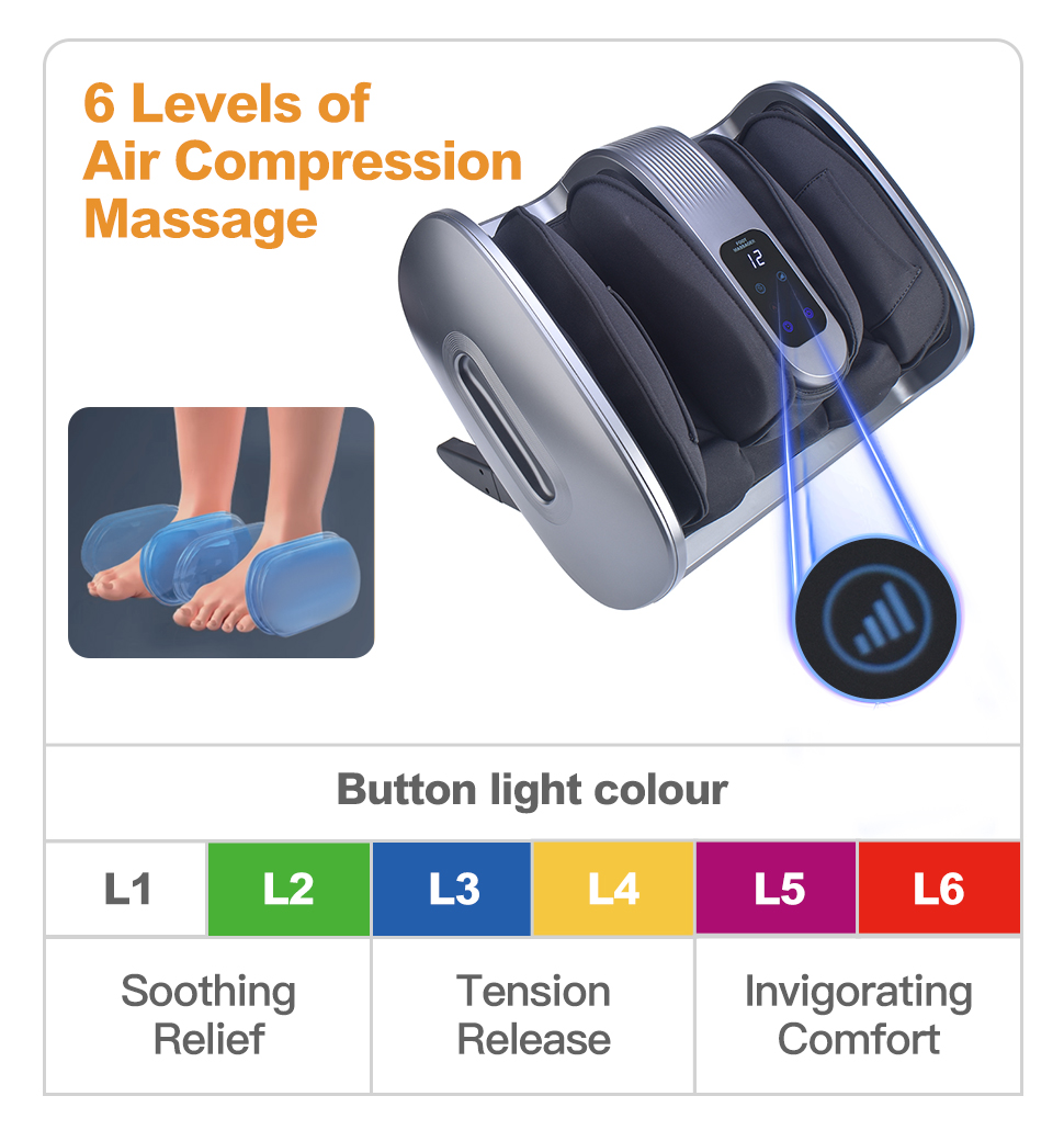 Relaxation Kneading Roller Vibrator Calf Leg Electric Heating Foot Massage Machine