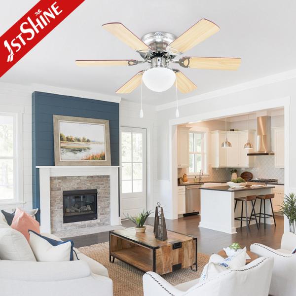 32' 6 MDF Blades Decorativo AC Motor Ventilador de Tecto Com Kit de Luz