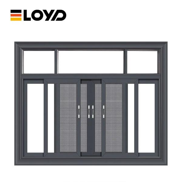 Ventana corredera de aluminio con unión sin costura