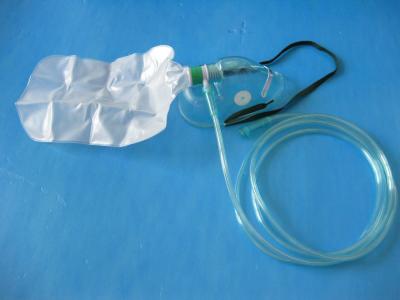 1000ml Medical PVC Non Rebreathing Oxygen Mask With Reservoir Bag For Emergency