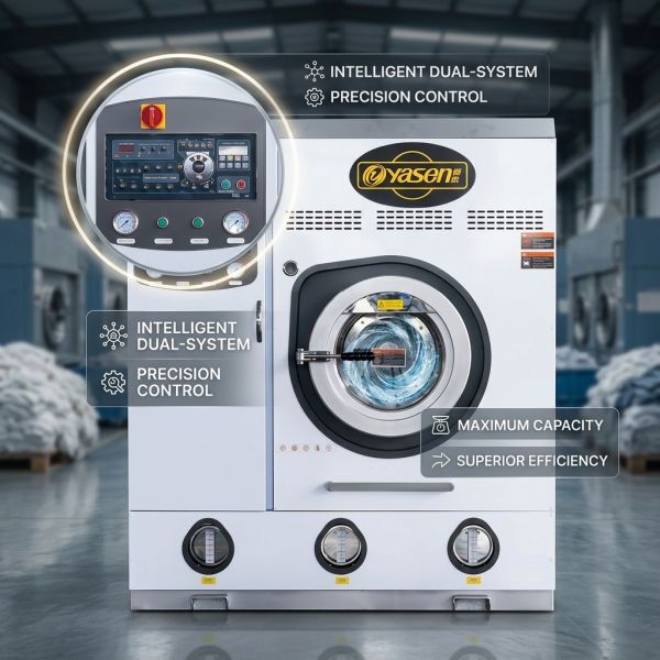 Power Saving Commercial Suit Dry Cleaning Machines 8-12kg Fully Automatic Perc