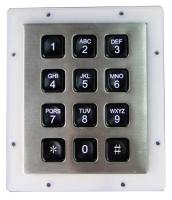 暗い環境にとって理想的な 12 のバックリットのキーの険しい防水破壊者防止のキーパッド