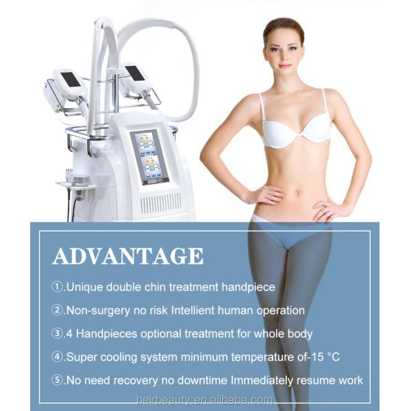 Multifunctional Vacuum Cavitation System With 4 Cryo Handles RF Fat Burning Machine