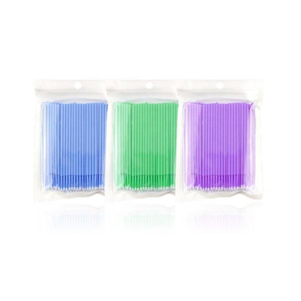 ПК пробирки хлопка 100 ручки устранимого расширения ресницы татуировки ручки хлопка очищая/пакет