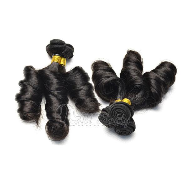 Brazilian Grade 6A Virgin Hair Weave Natural Black , Funmi Human Hair