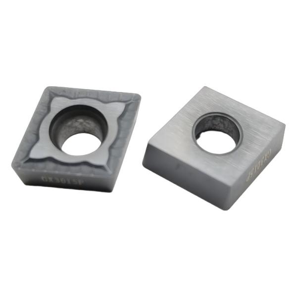 Dark Grey CNC Turning Cemented Carbide Insert CCMT120404 For Lathe Turning Tools