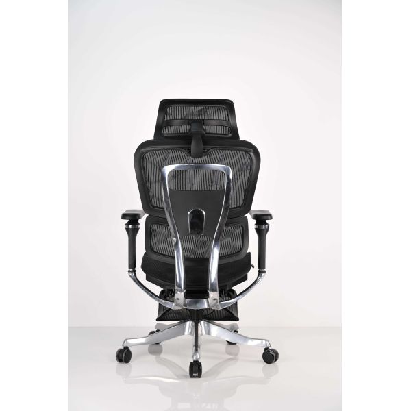 Aluminium Ergonomic Footrest Office Chair With 5D Linkage Armrest