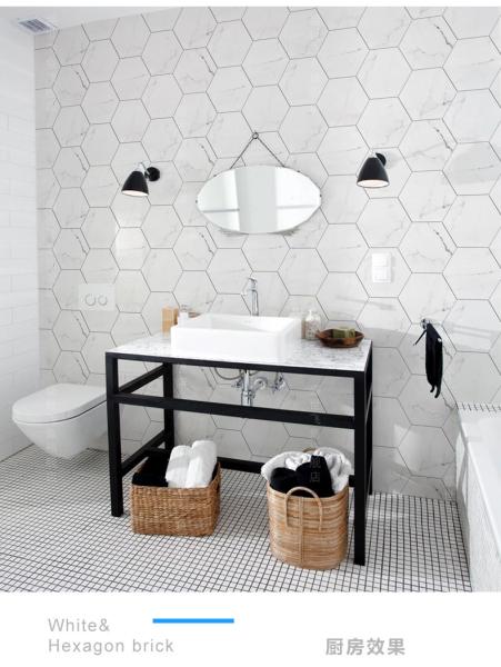 Telha de assoalho da porcelana da sala de visitas de Mable Look 200X230mm do hexágono