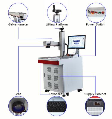 OEM Desktop Optical 20W/50W Fiber Laser Marking Machine For Metal/Label/Tags