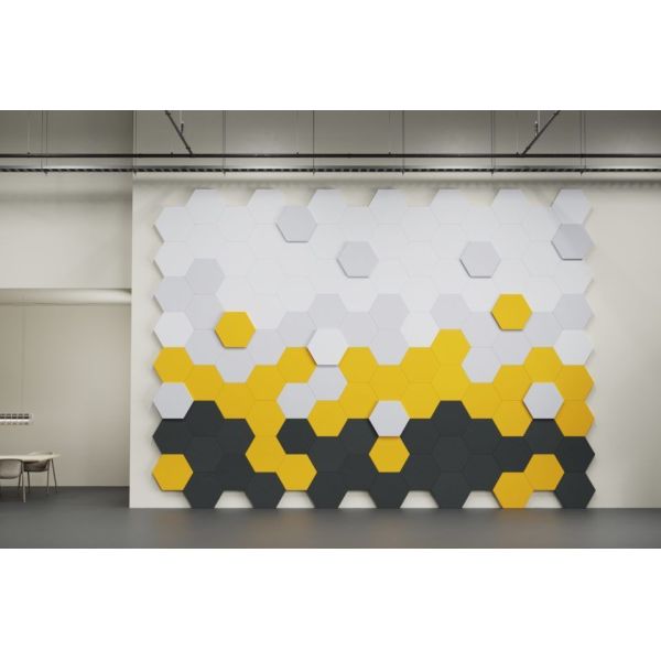 Wall Decoration Hexagon Acoustic Panels 25x30cm Sound Absorption