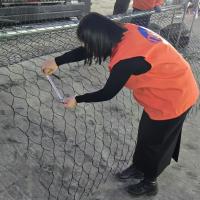 Cages en gabion rocheux anti-corrosion pour murs 4mx1mx1m Flexible rempli de pierre boîte en gabion pour la protection des canaux de drainage