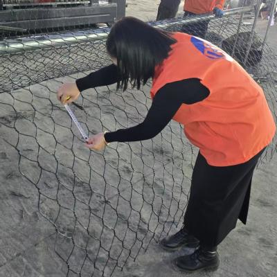 Cages en gabion rocheux anti-corrosion pour murs 4mx1mx1m Flexible rempli de pierre boîte en gabion pour la protection des canaux de drainage