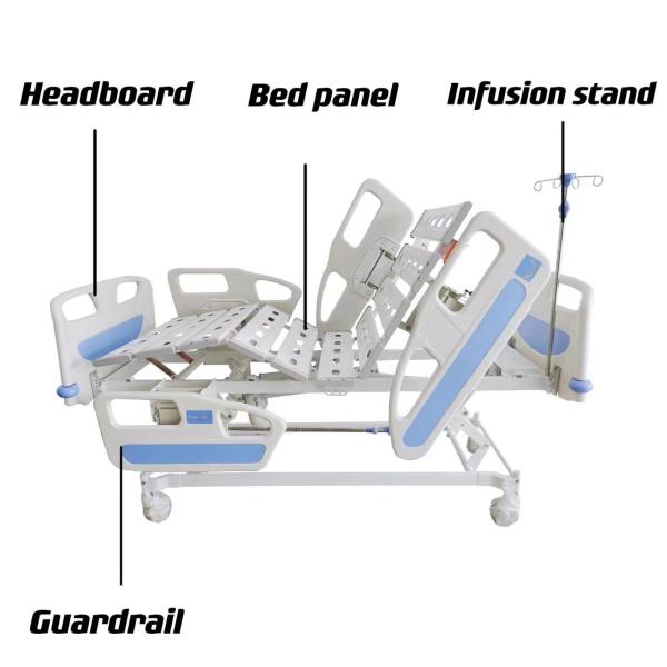 Роскошная больница кровати Icu 5 функций электрическая нянча с уходом за пациентом Cpr