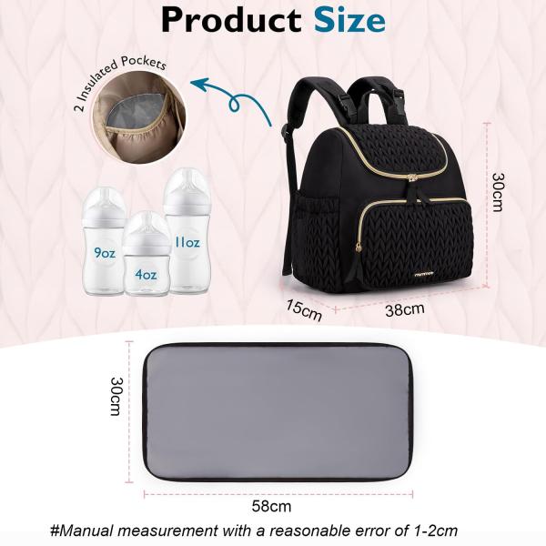 Wholesale Baby Diaper Bag Small Diaper Backpack Stylish Travel Mini Maternity Daypack mommy bag for women Casual Tote Bag
