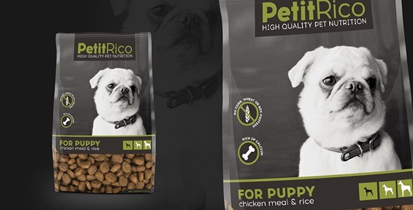 Les poches latérales d'aliments pour chiens de gousset, coutume ont imprimé des