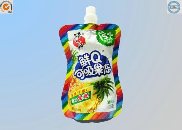 90x140mm Stand Up Spout Pouch For Liquid / Particle Product