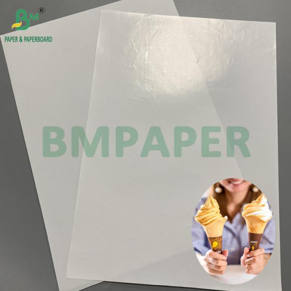 80gm Sorvete Cone Papel Manga Frigorífico Papel Material Grade Alimentar
