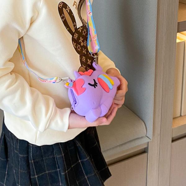День рождения подарочная сумка игрушка студенты дети подарить Каваи кроссбоди сумка милый плечевой сумка мультфильм животный силиконовый макияж сумка