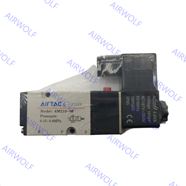4V410-15, 4V420-15 AIRTAC 4V400 Series 5/2 way, 5/3 way Electric Solenoid Valve 1/2