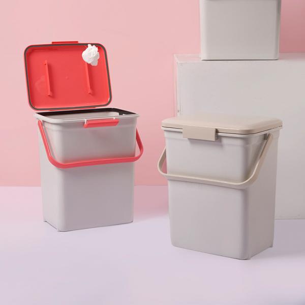 Portable sealed Garbage Can Kitchen Household Closed Deodorant Pet-proof Dog Diaper with Lock Lid