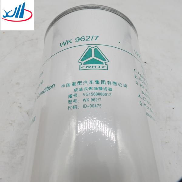 VG1560080012 WK962/7 Fuel Filter Diesel Filter Truck Engine Oil Filter For Sinotruck Howo Car