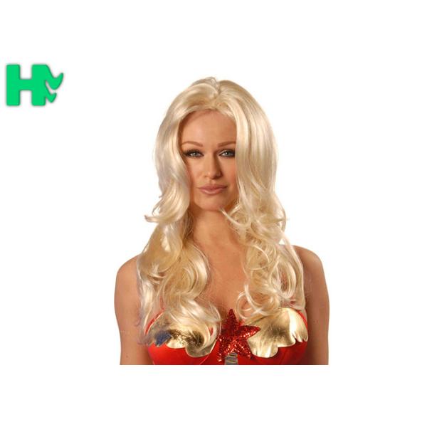 Multi Layered Haircuts Long Curly Full Lace Synthetic Wigs , Synthetic Fiber Skin Part Wig