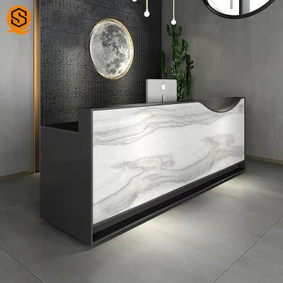 SGS Artificial Repairable Stone Reception Desk Boutique GMC Salon Counter