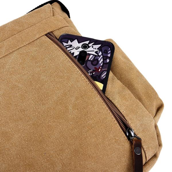 16.5 / 17 Inch Flap Men Sling Crossbody Laptop Canvas Shoulder Messenger Bag For Men