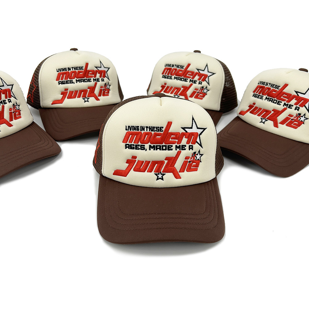 Full Version Embroidery 5 Panel Trucker Caps with Custom Logo