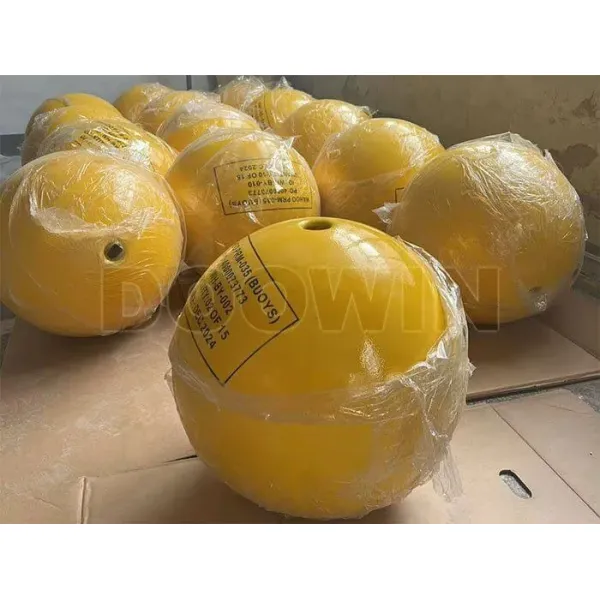 Boyas de amarre marinas naranja amarillo boya de amarre esférica 10kg-2000kg flotabilidad