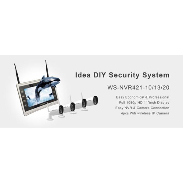 Video Recorde Waterproof 1080P Security Camera System , CCTV IP Camera System