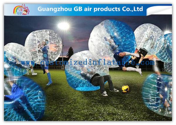 Pink Human Inflatable Bubble Ball / Inflatable Ball Suit Soccer For Rental Business