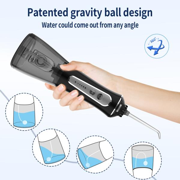 300ml Ipx7 Electric Water Flosser Teeth Cleaning Portable Oral Irrigator 21W