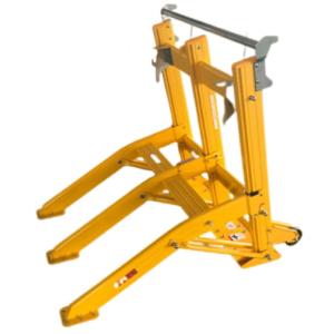 Electrostatic Spray Coated Foldable Portable Vehicle Barricade with High-Visibility Yellow Finish