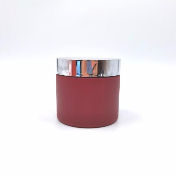 Brown Color Body Scrub Cosmetic Cream Jar 30ml With Plastic Spoon