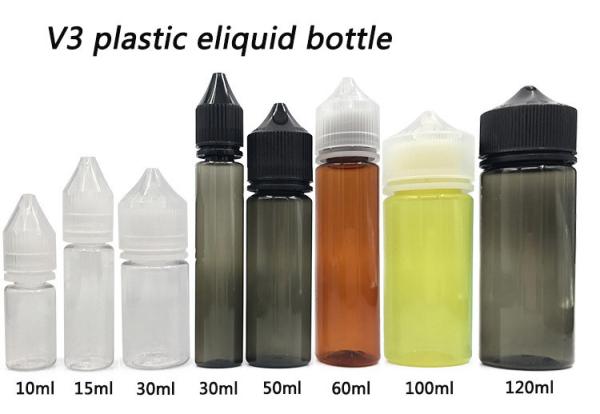 60 ml Squat/Slenderness PET Plastic Squeeze Dropper Garrafa de uso líquido com tampa à prova de adulteração infantil