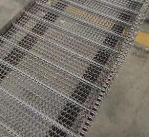 O fio tecido frisado dobro almofada Mesh Sheet Conveyor Belt 1mx0.6m
