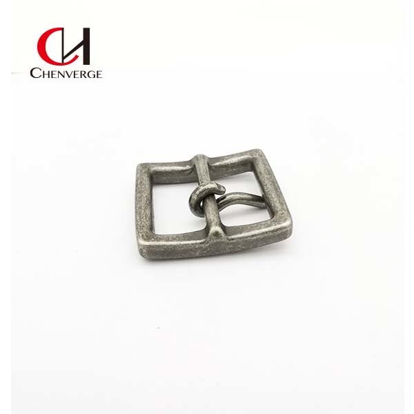 Antirust Silver Square Center Bar Belt Buckles Multipurpose Zinc Alloy Material