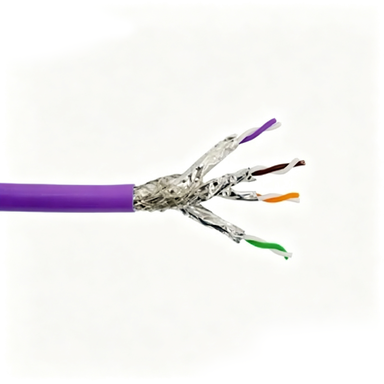 CAT8 SFTP Shielded LAN Cable 2000MHz 22AWG Solid Copper with LSZH Jacket for Data Centers