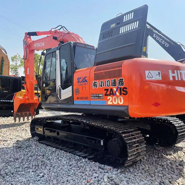 122kw 20T Usé Hitachi Excavators Machines lourdes Creuseur de terre Usé Hitachi Zx200-3