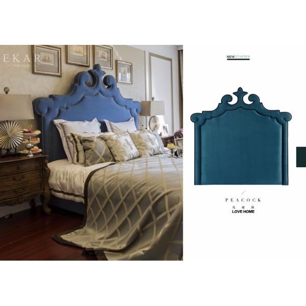 Wooden Bed Models Blue Upholstered Headboard Royal King Size Bed