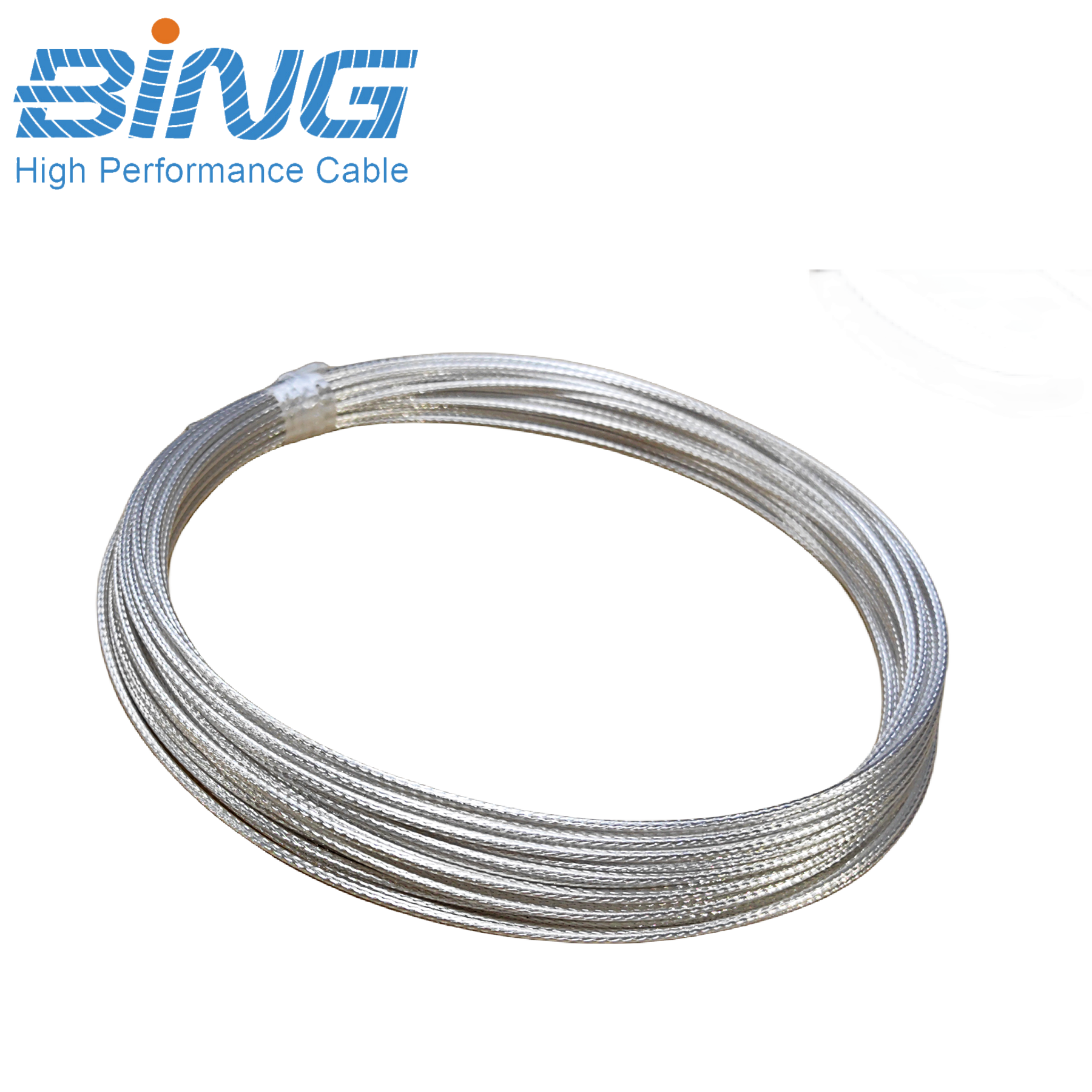 HRF0.75-WB 34 AGW Coax High Precision 50 Ohm PTFE Insulated Clear FEP Jacket for Medical Equipment