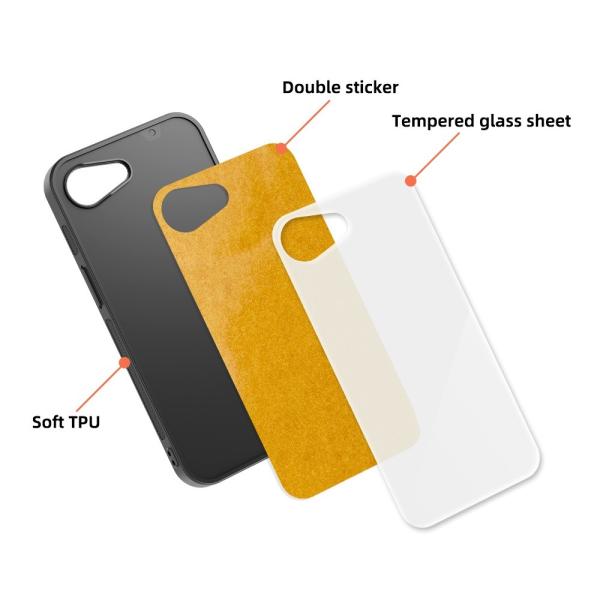 DIY Custom Logo 2D Blank Tempered Glass Sublimation Phone Case For IPhone 16E Mobile Phone Cases Wholesale